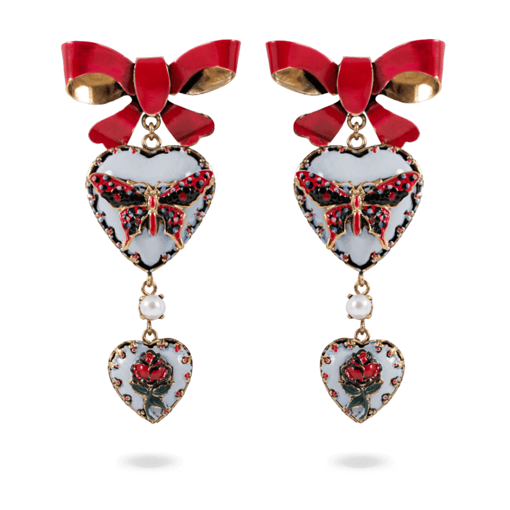 Boucles d'oreilles Coeur De Papillon