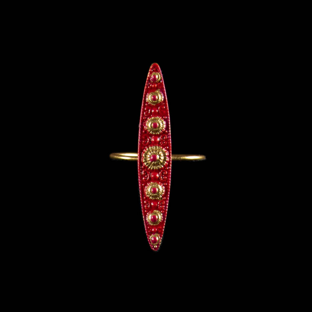 Bague Barrette Rouge