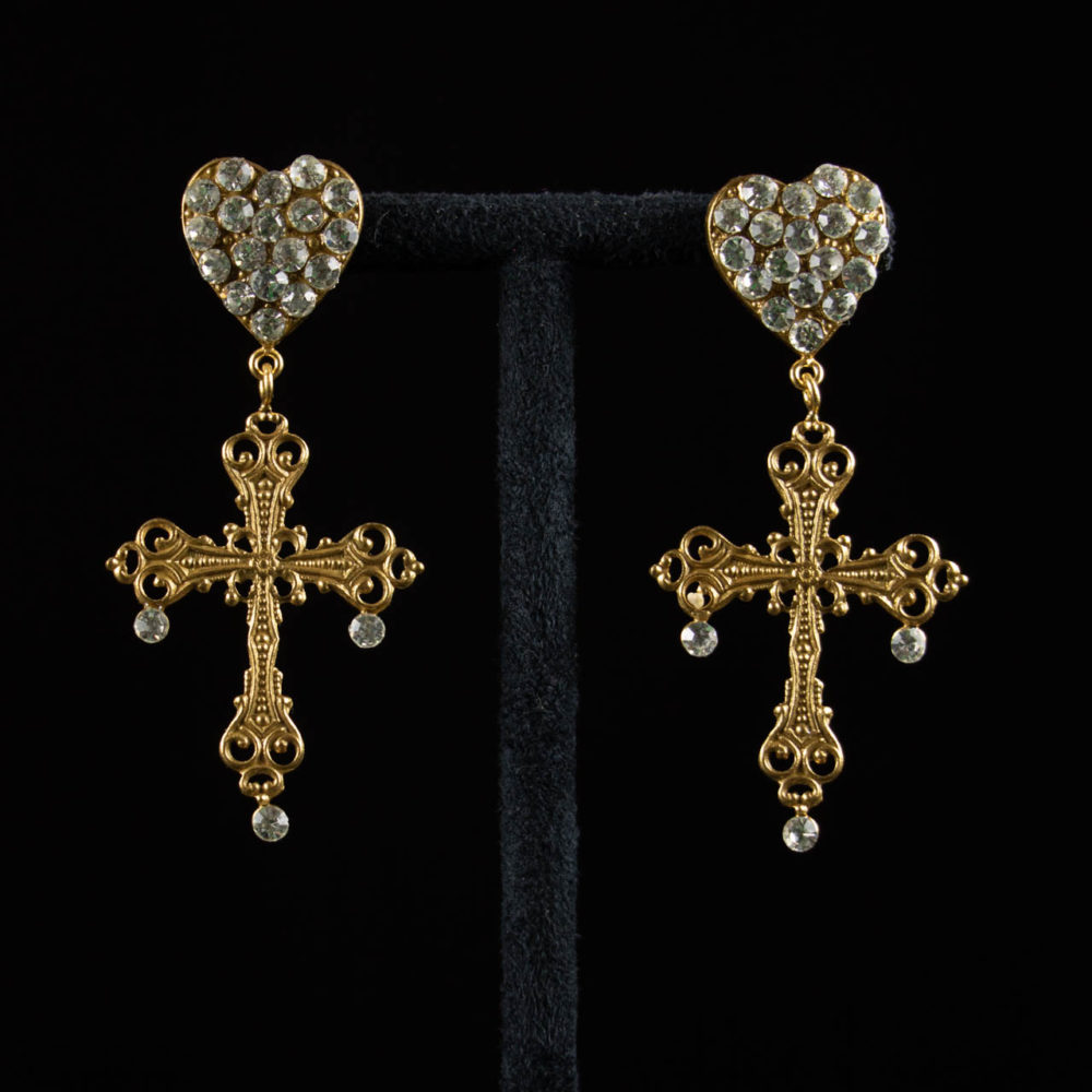 Boucles d'oreilles Croix