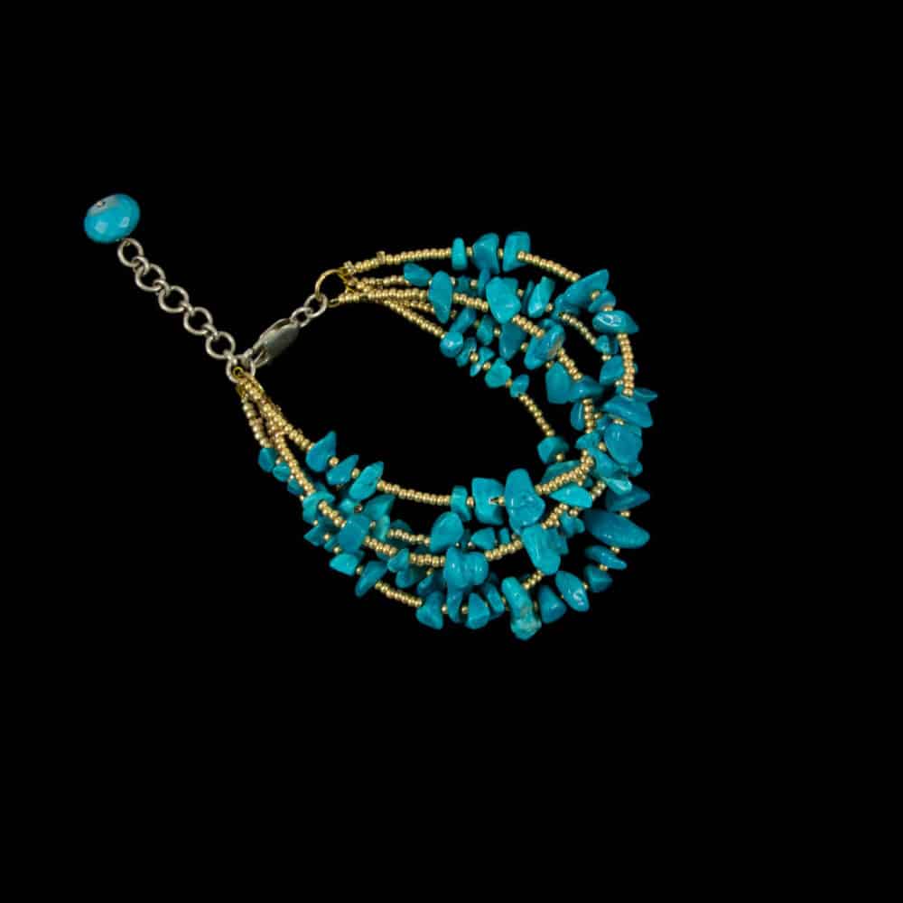 Bracelet de perles en turquoise