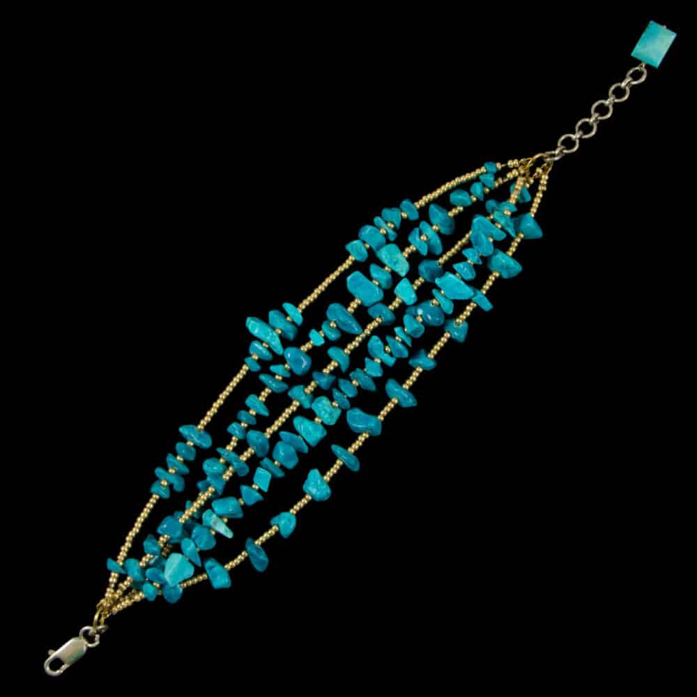 Bracelet de perles en turquoise – Bild 2