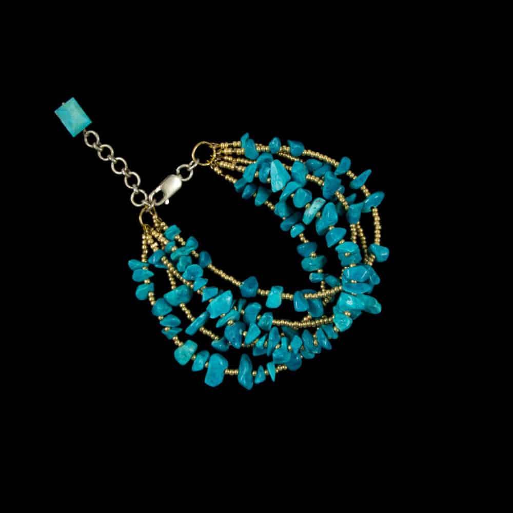 Bracelet de perles en turquoise