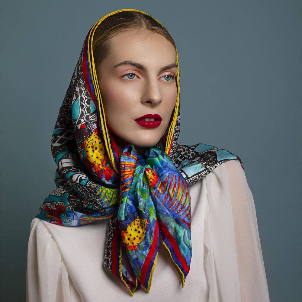 Foulard Polynésie | Satin de soie – Image 4