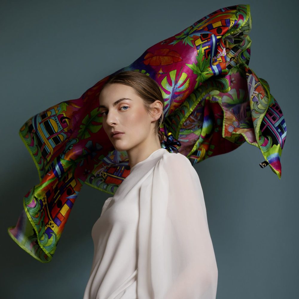 Foulard Miami | Satin de soie – Image 3