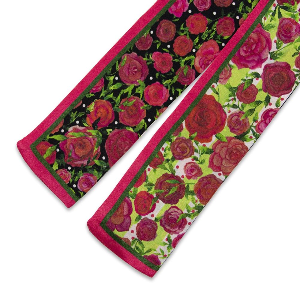 Mini Foulard 100 Roses | Satin de Soie – Image 2