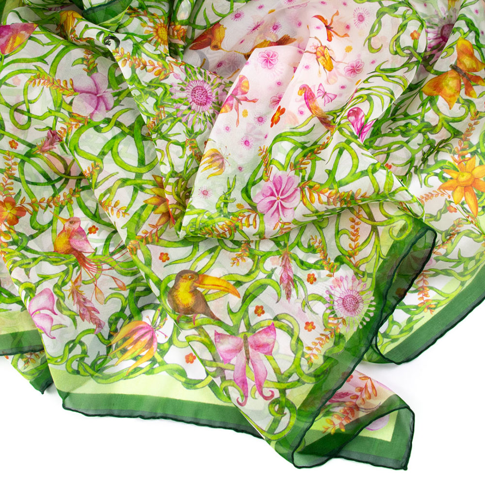 Foulard Amazonie | Voile de soie