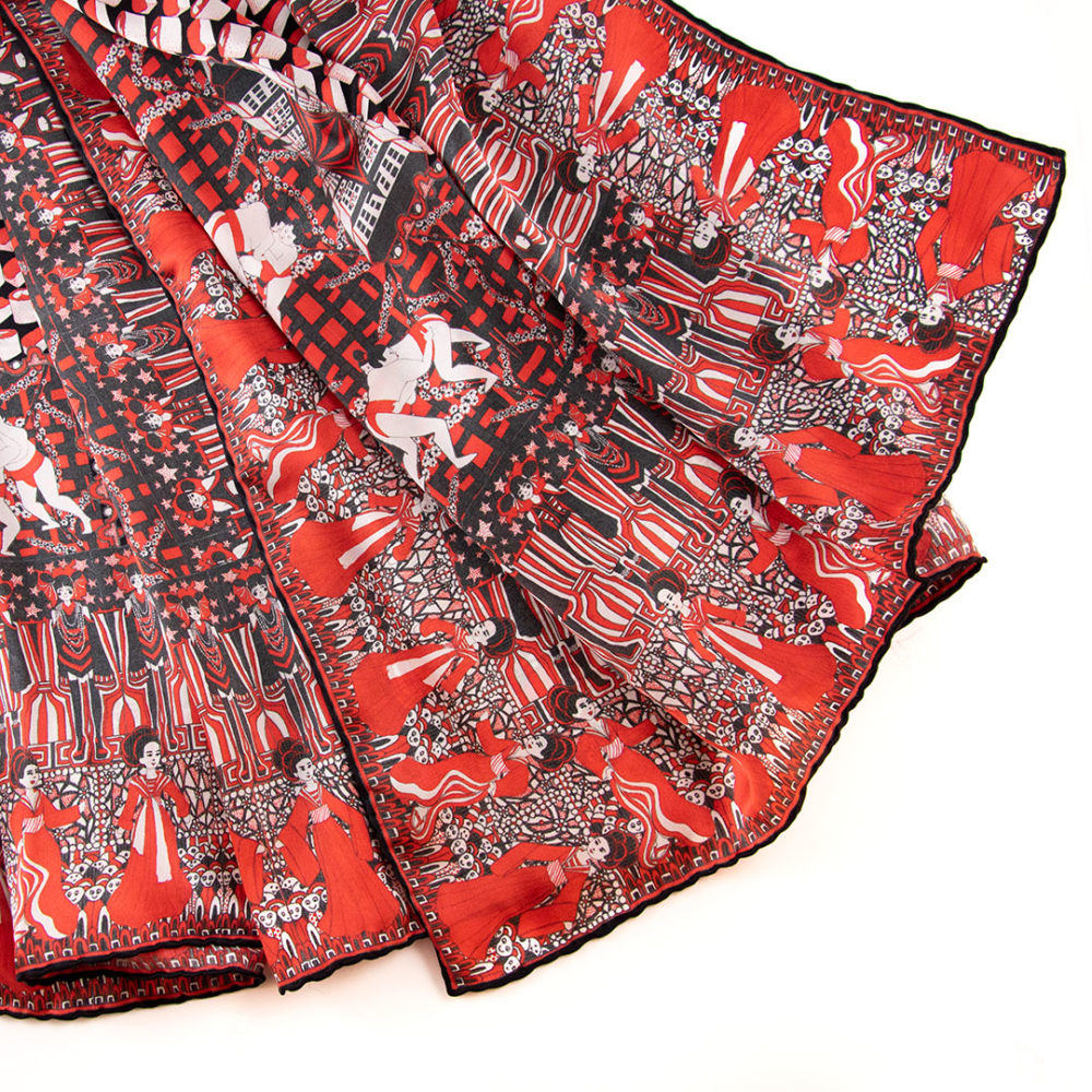 Scarf Japan | Silk satin