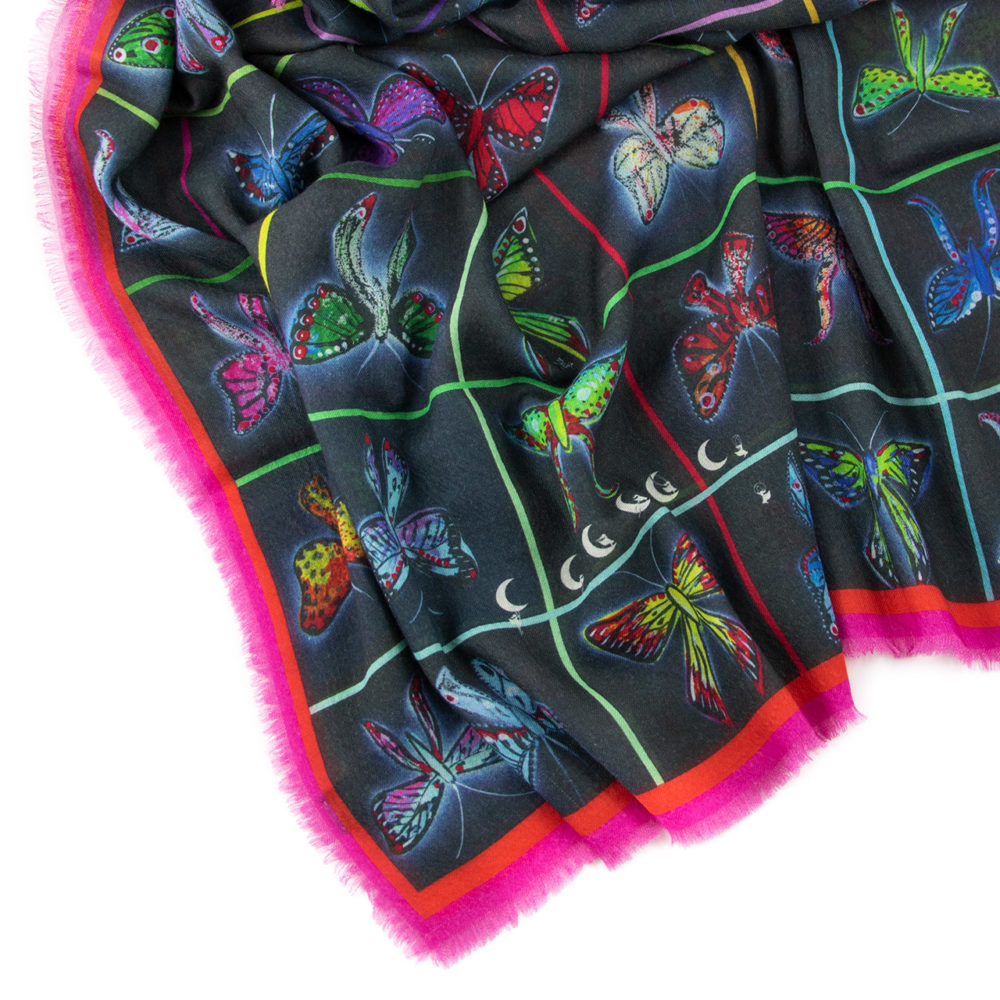 Foulard Papillons | Cachemire