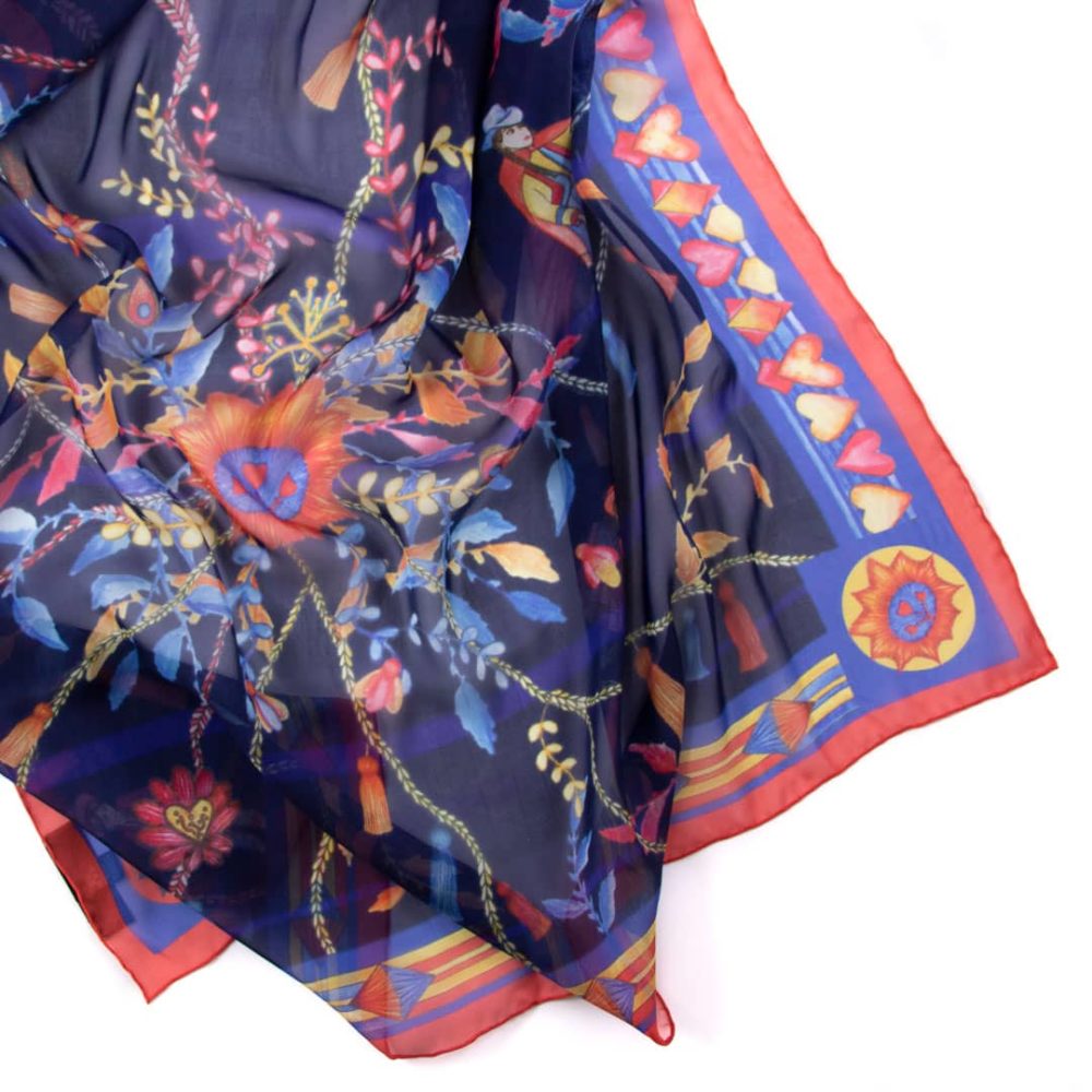 Foulard Bolivie | Voile de soie