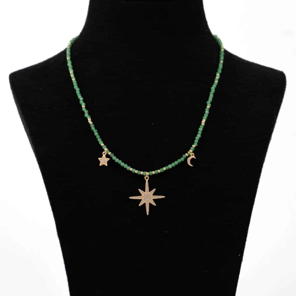 Collier de perles en aventurine