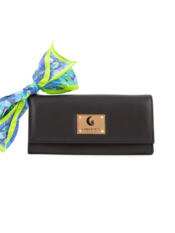 Portefeuille Maroc | Cuir de Vachette - Noir