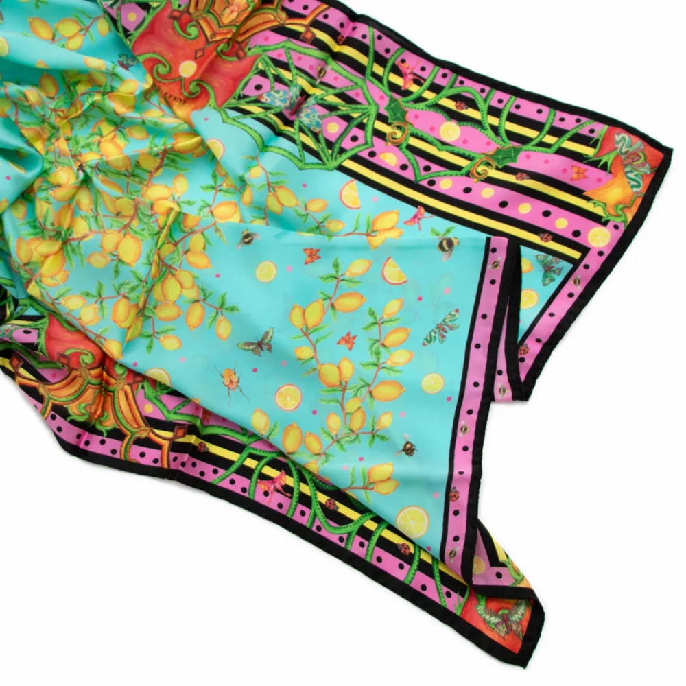 Foulard Citrons | Carré de Soie